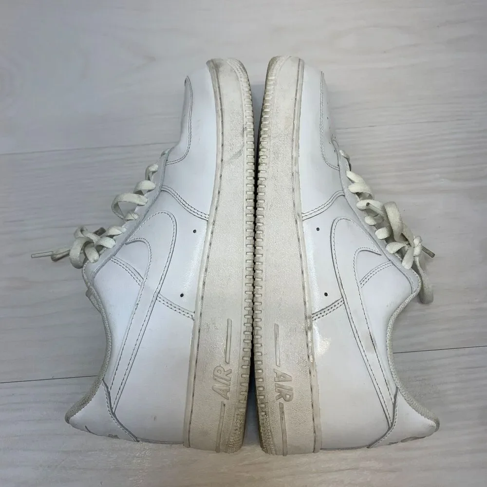 Nike Air Force 1 Low White Leather Men's Sneakers Size 13‎ CW2288-111